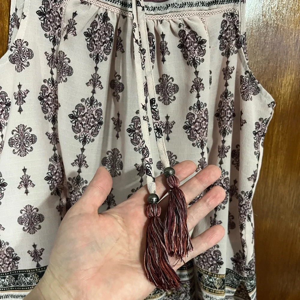 Knox Rose Sleeveless Boho Top Large - Picture 5 of 8